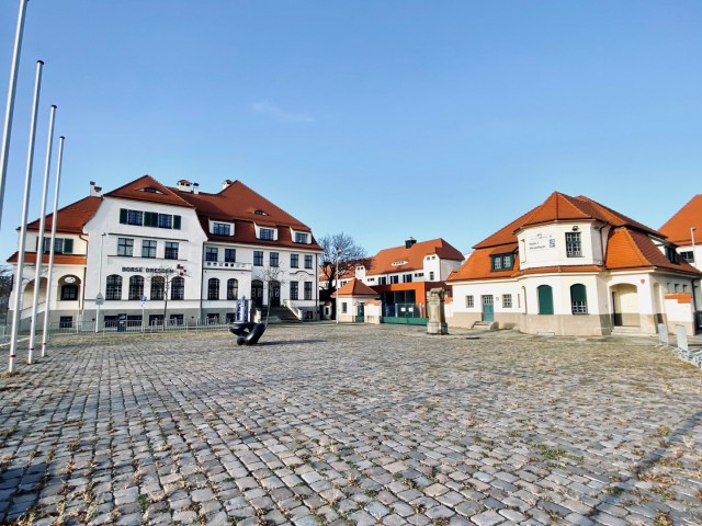 Reconstruction of historical "Röschenhof", Exhibition site Dresden