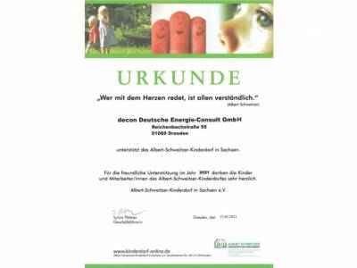 Donation for the Albert-Schweitzer-Kinderdorf